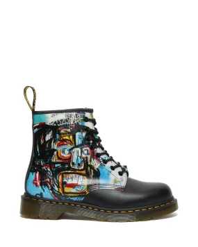 1460 Basquiat II Black Multi Backhand Smooth Leather Lace Up Boot