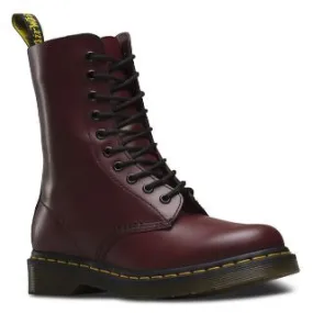 1490 Cherry Red Smooth Boot