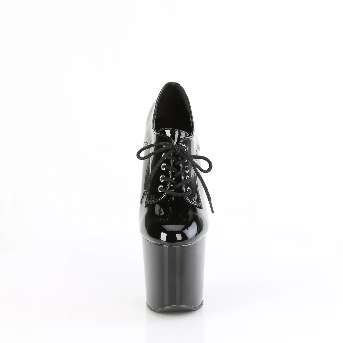 8 Inch Heelless CRAZE-860 Black Patent