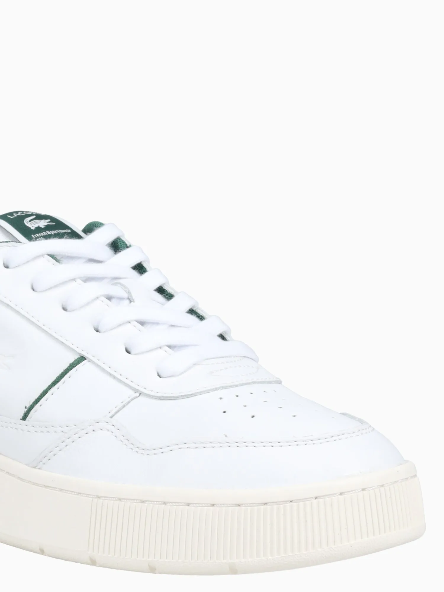 Aceclip White Green leather Suede