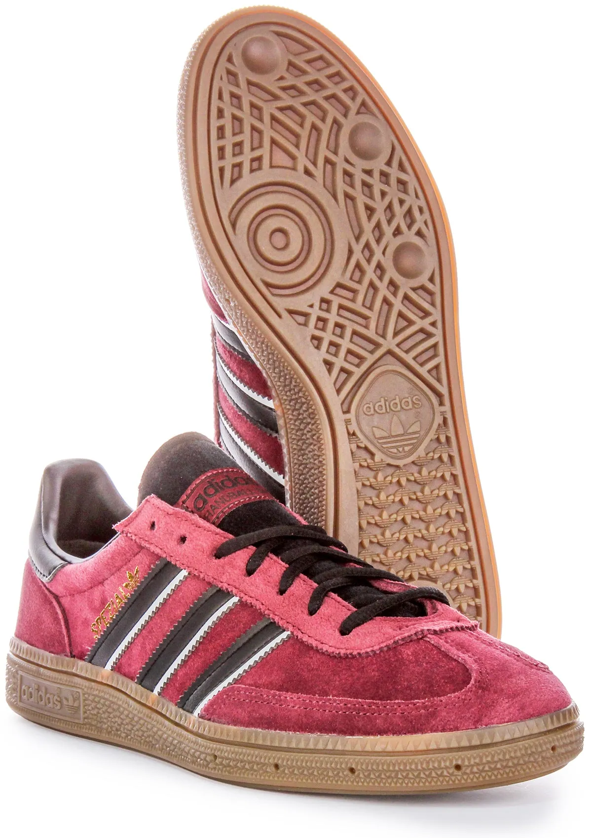 Adidas Handball Spezial In Maroon Black For Men