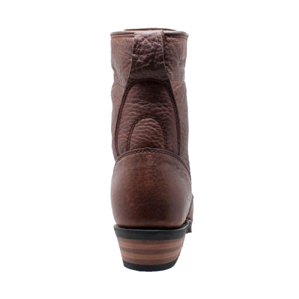 'AdTec' Men's 9" Packer Style Soft Toe - Chestnut