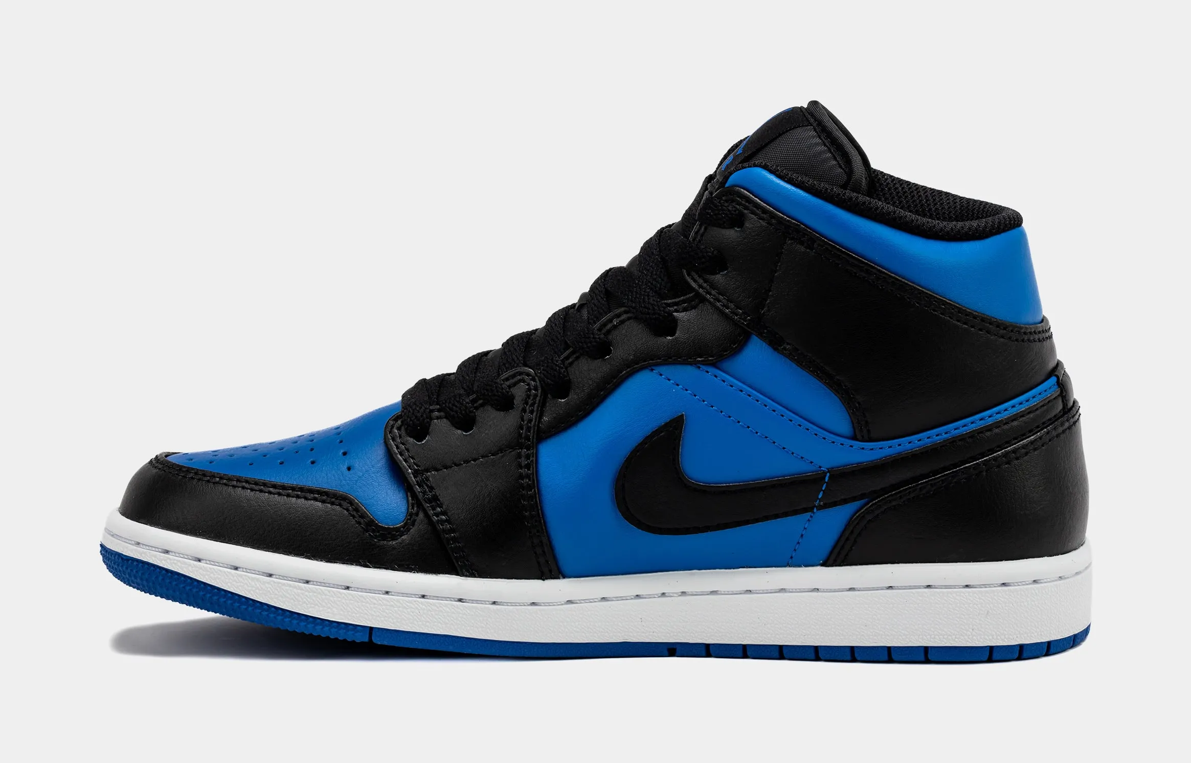 Air Jordan 1 Retro Mid Varsity Royal Mens Lifestyle Shoes (Blue/Black)