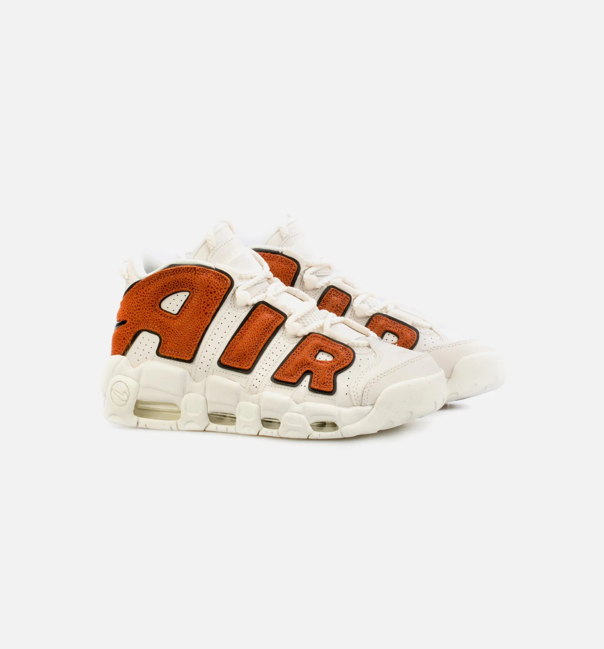 Air More Uptempo Womens Basketball Shoe - Beige/Orange