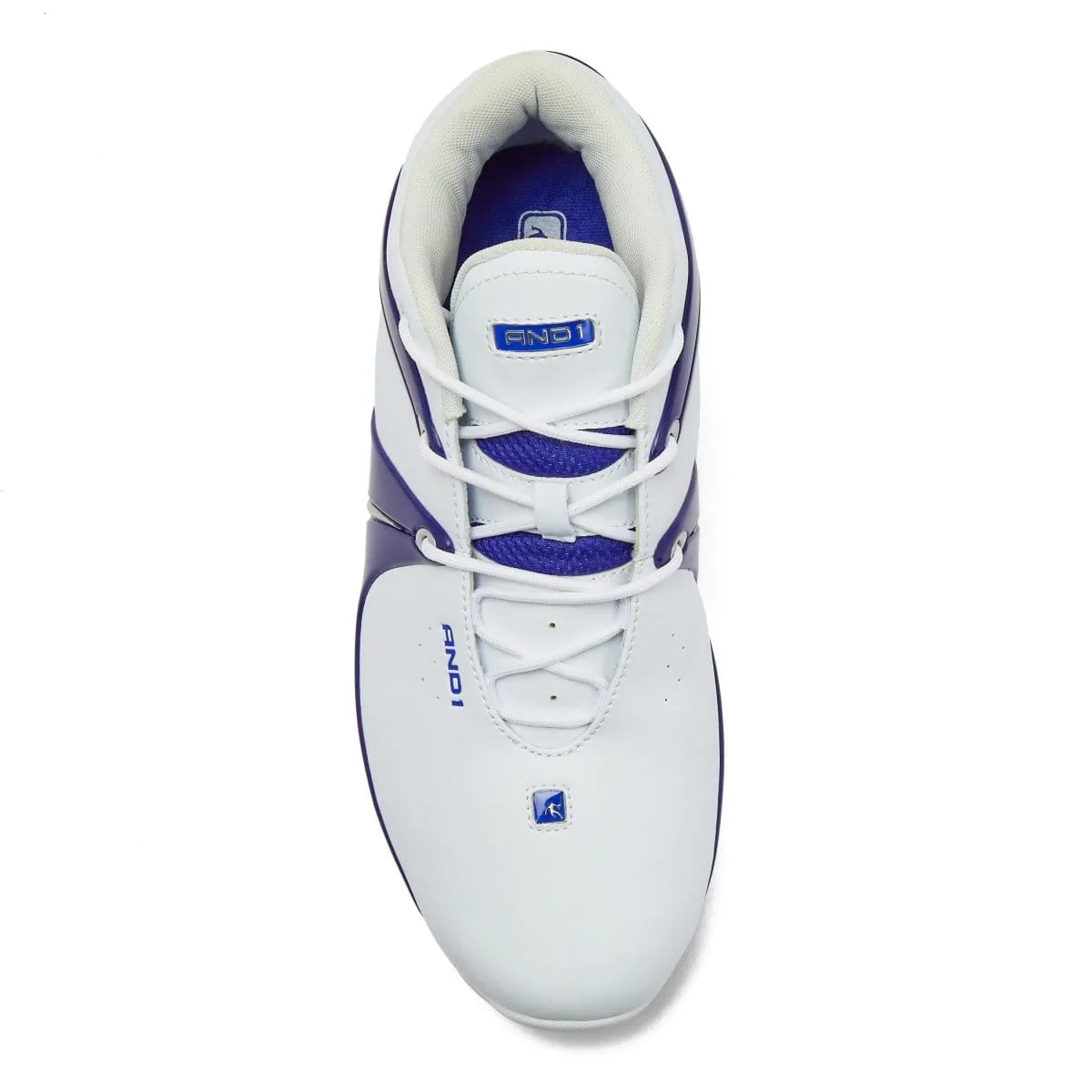 AND-1 MEN'S RISE WHITE/BLUE BASKETBALL SHOES