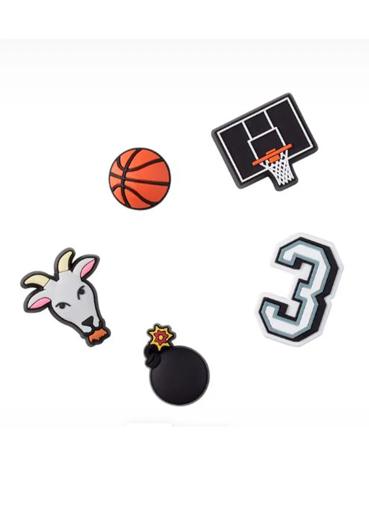 Basketball Star 5 Pack Charms by Crocs