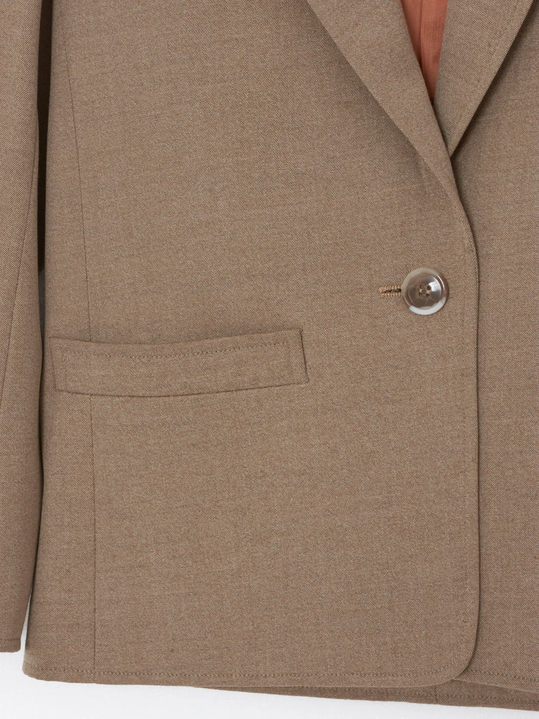 Beige Saint Laurent Rive Gauche suit