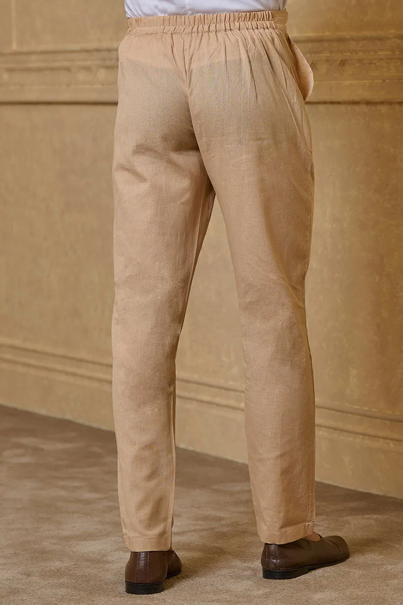 Beige Straight Pant