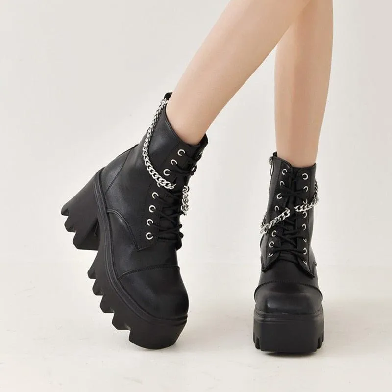 Black Gothic Platform Boots