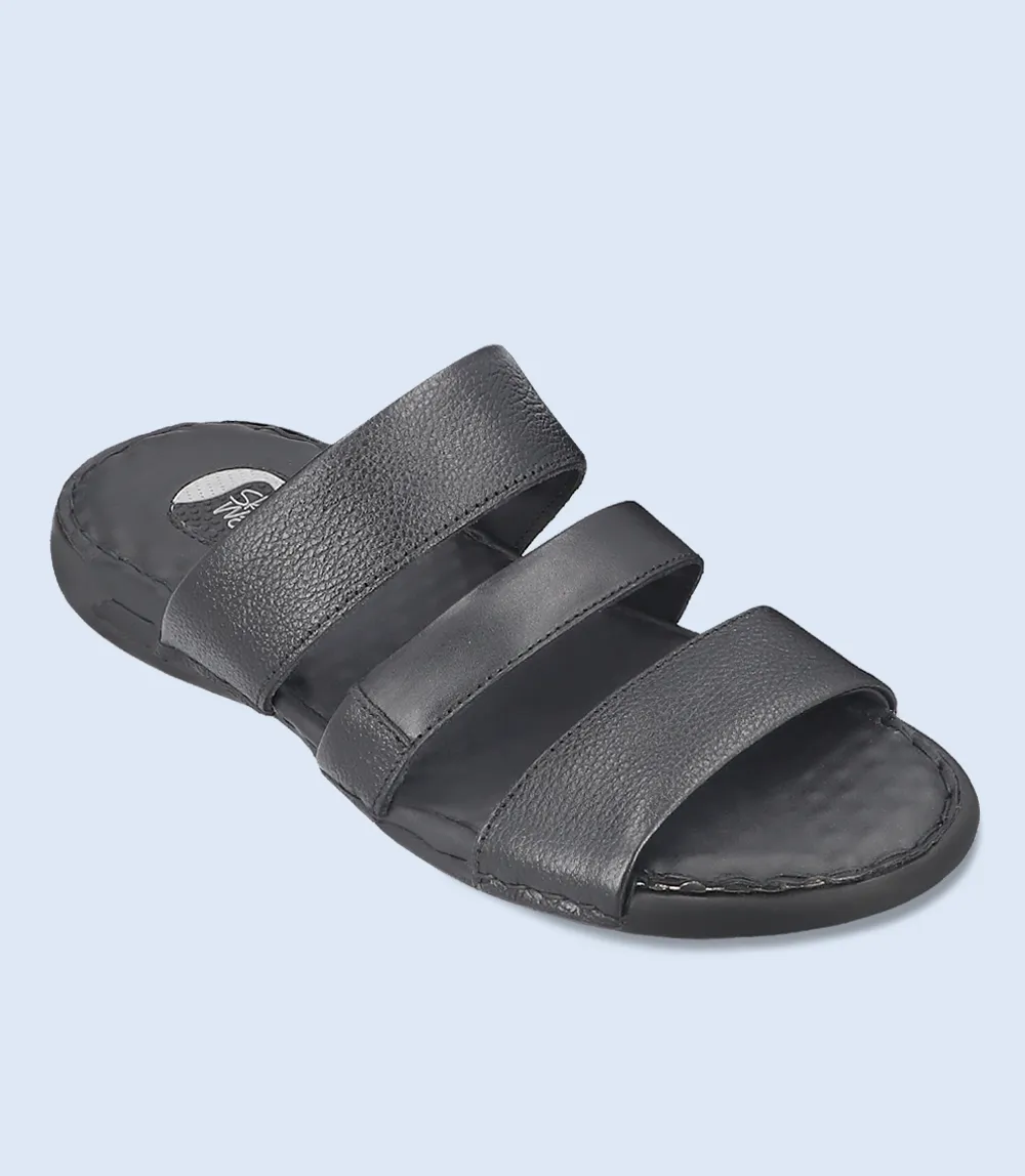 BM4856-BLACK-Men Comfort Slipper