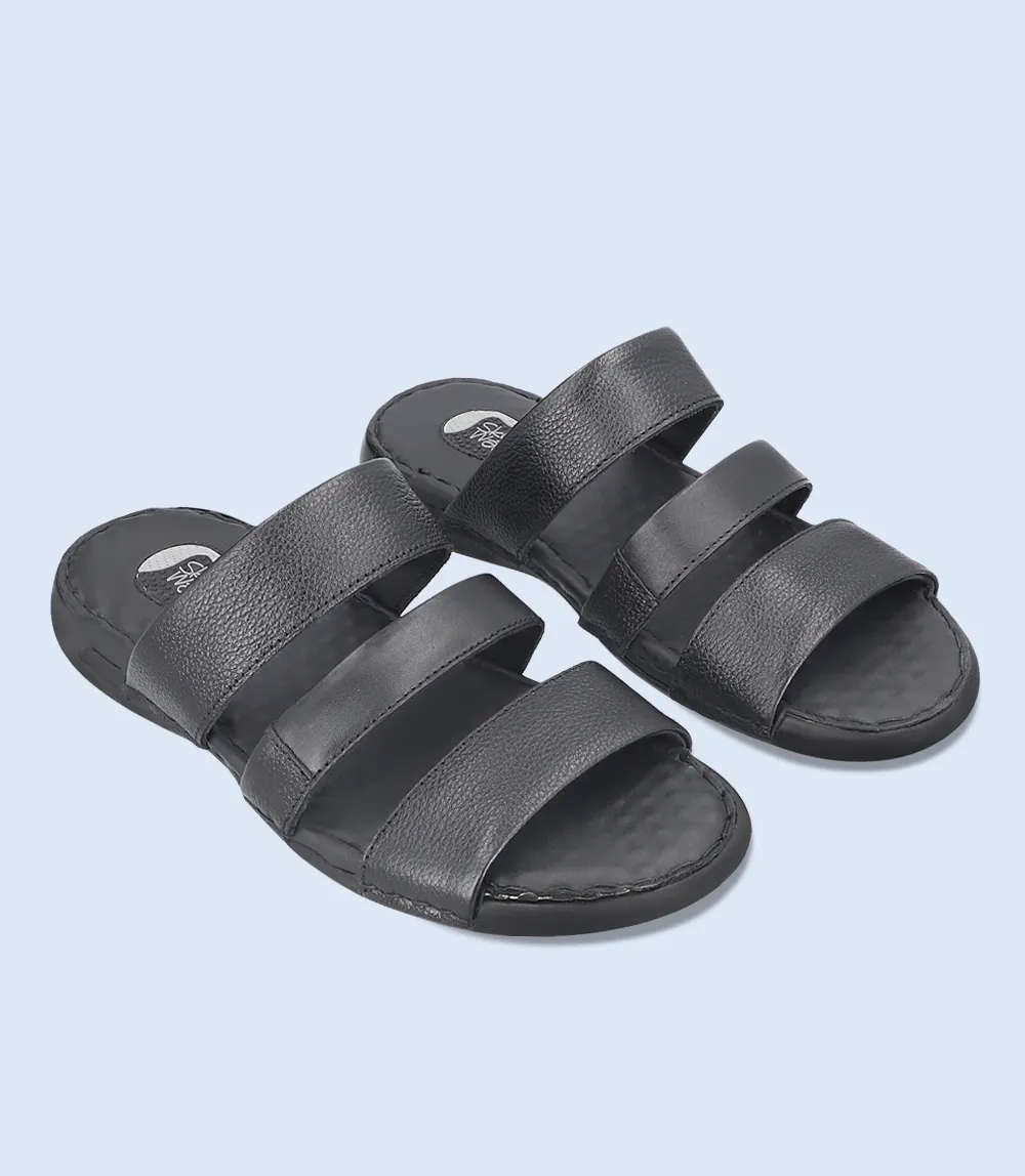 BM4856-BLACK-Men Comfort Slipper