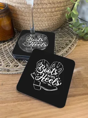 Boots Over Heels Coaster