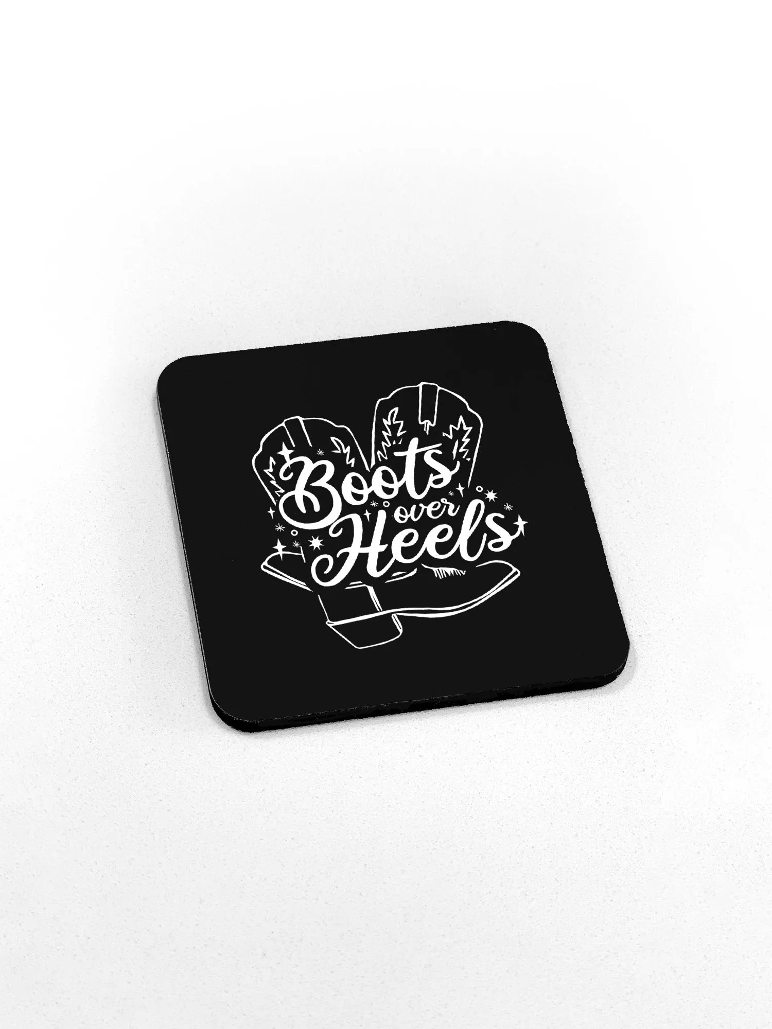 Boots Over Heels Coaster