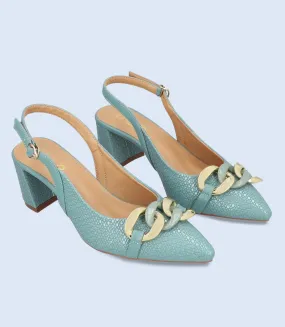 BW8173-MINT-Women Casual Sling Backs