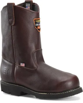 'Carolina' Men's 10" Wellington Broad Toe Ranch  EH MET - Brown