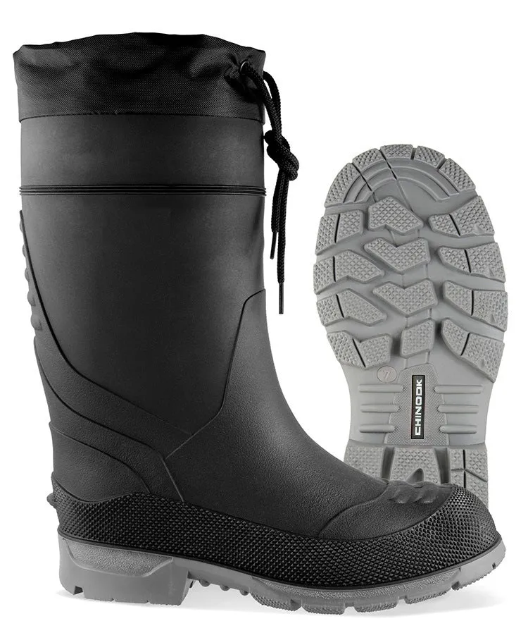 'Chinook' Men's 14 Badaxe WP Injection Rubber Boot - Black