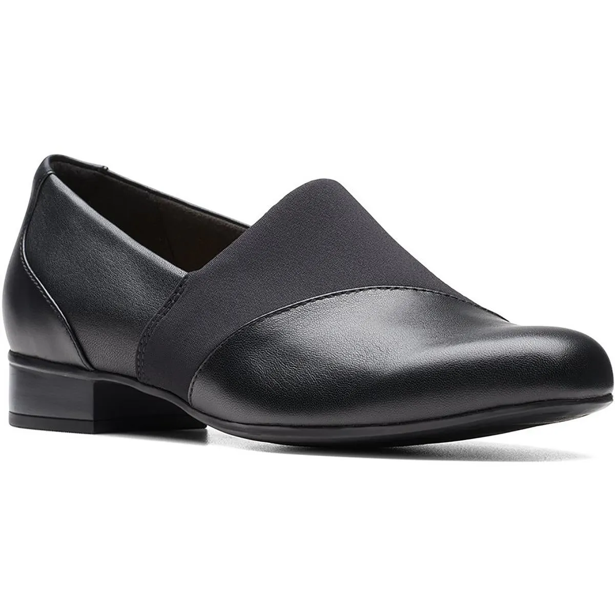 Clarks Womens Juliet Gem Leather Slip-On Loafers