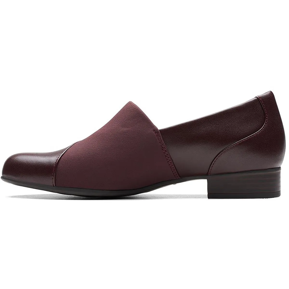 Clarks Womens Juliet Gem Leather Slip-On Loafers