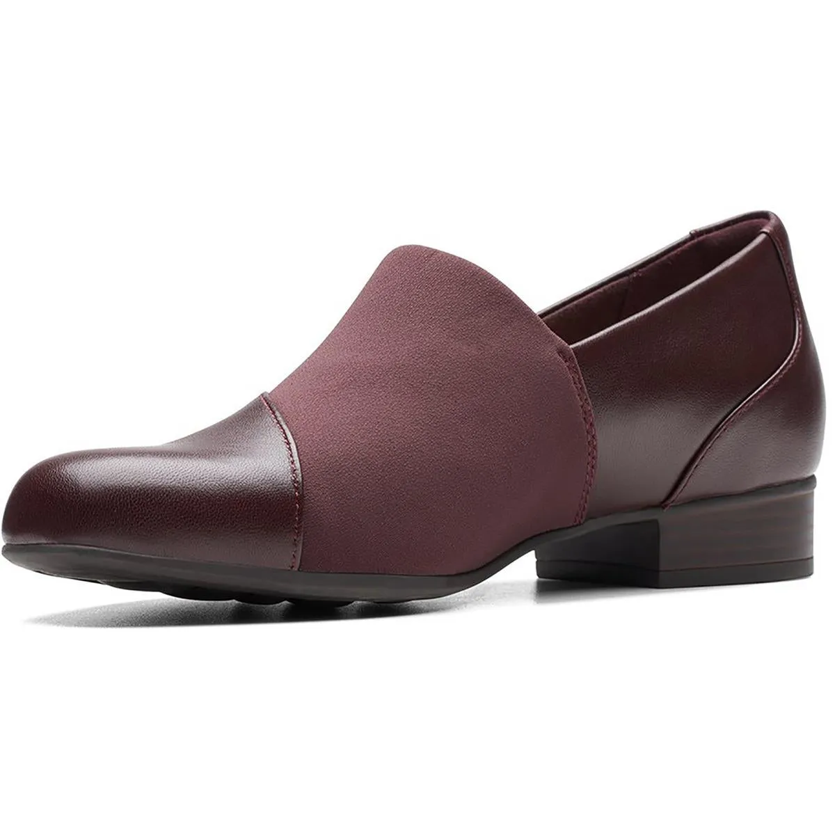 Clarks Womens Juliet Gem Leather Slip-On Loafers