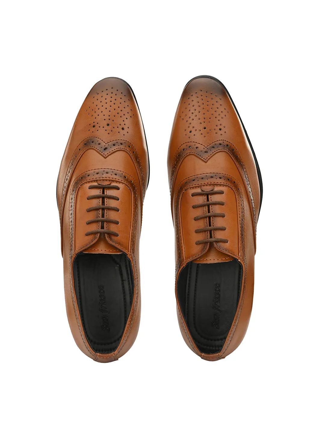 Corp Tan Shortwing Brogues