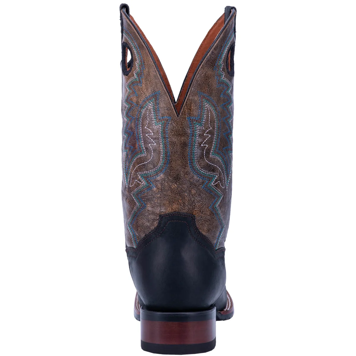 'Dan Post' Men's 11" Deuce Western Wide Square Toe - Black / Brown