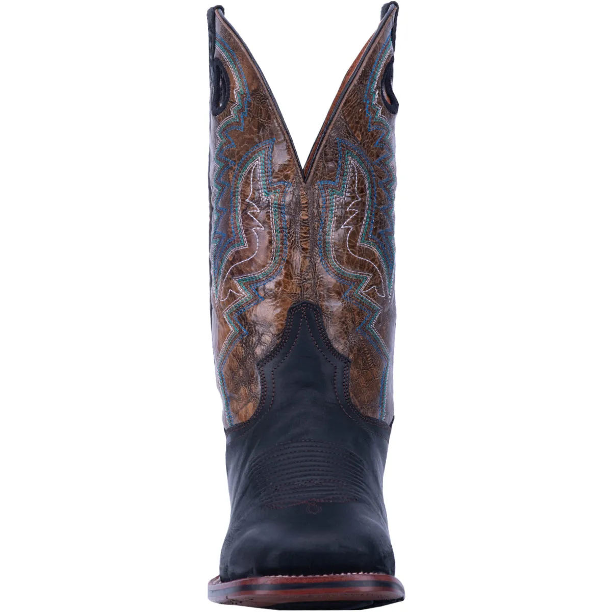 'Dan Post' Men's 11" Deuce Western Wide Square Toe - Black / Brown