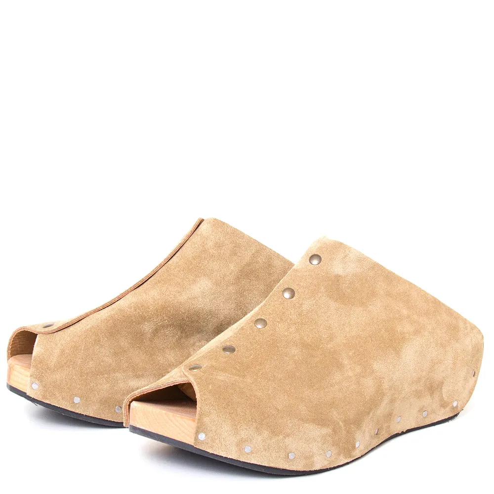 Demonstrate Women's Wooden Suede Clog