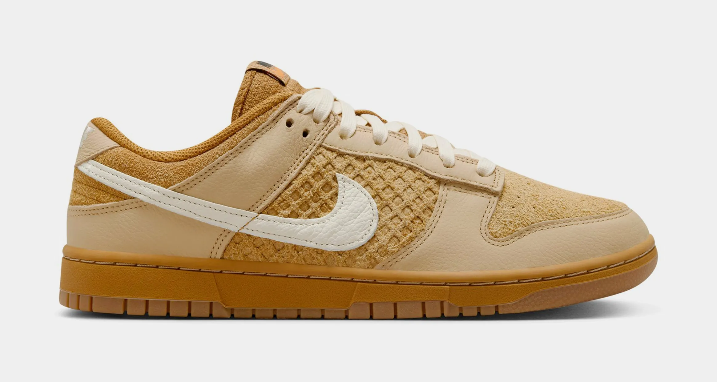 Dunk Low Waffle Mens Lifestyle Shoes (Wheat/Coconut Milk/Sesame/Black/Total Orange)