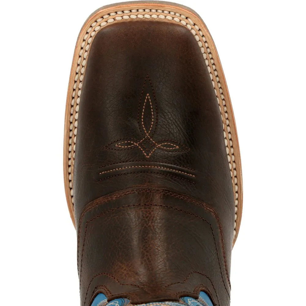 'Durango' Men's 15" Rebel Pro Western Saddle Boot - Chestnut / Brilliant Blue