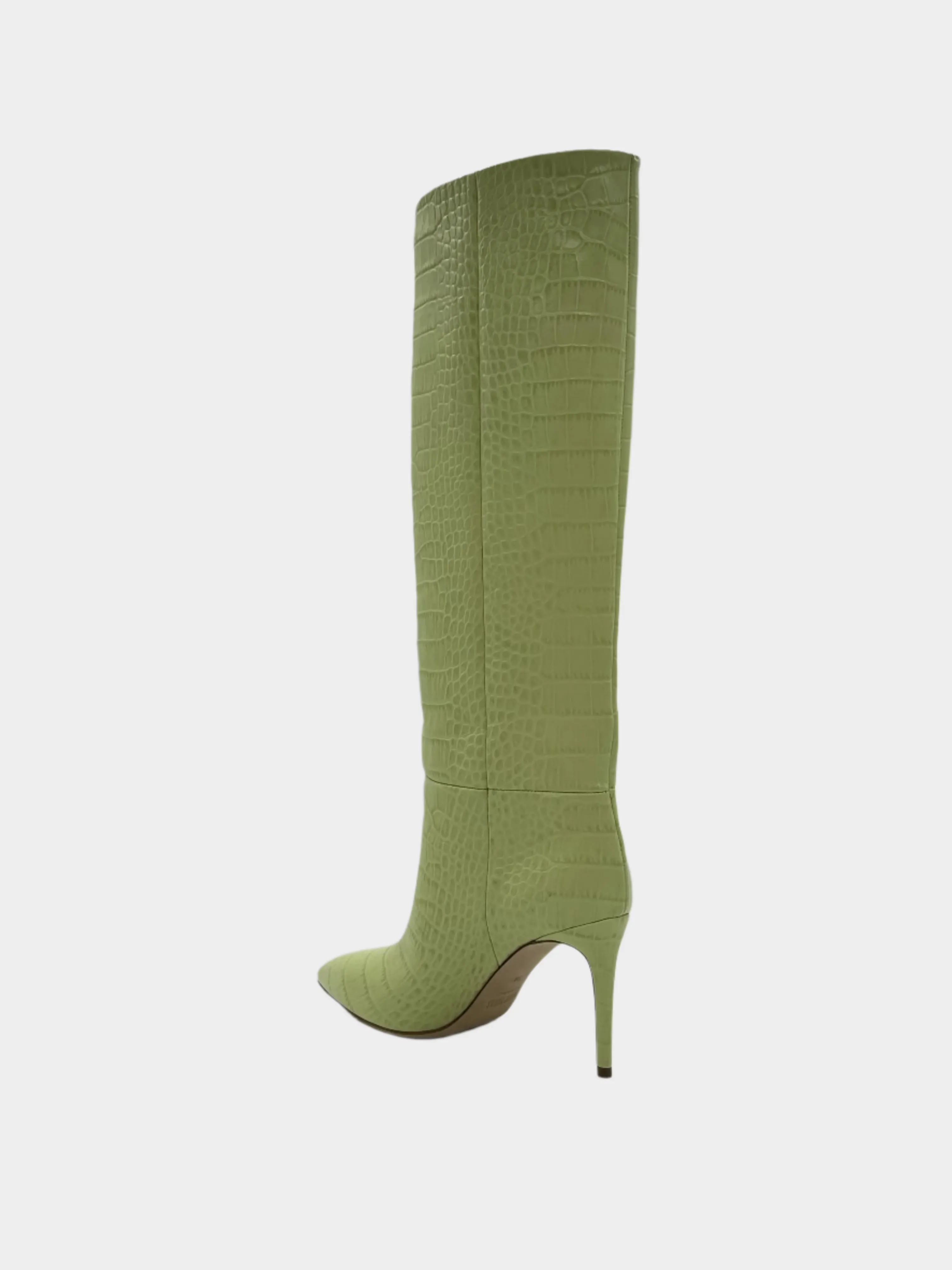 Embossed Croco Stiletto Boots