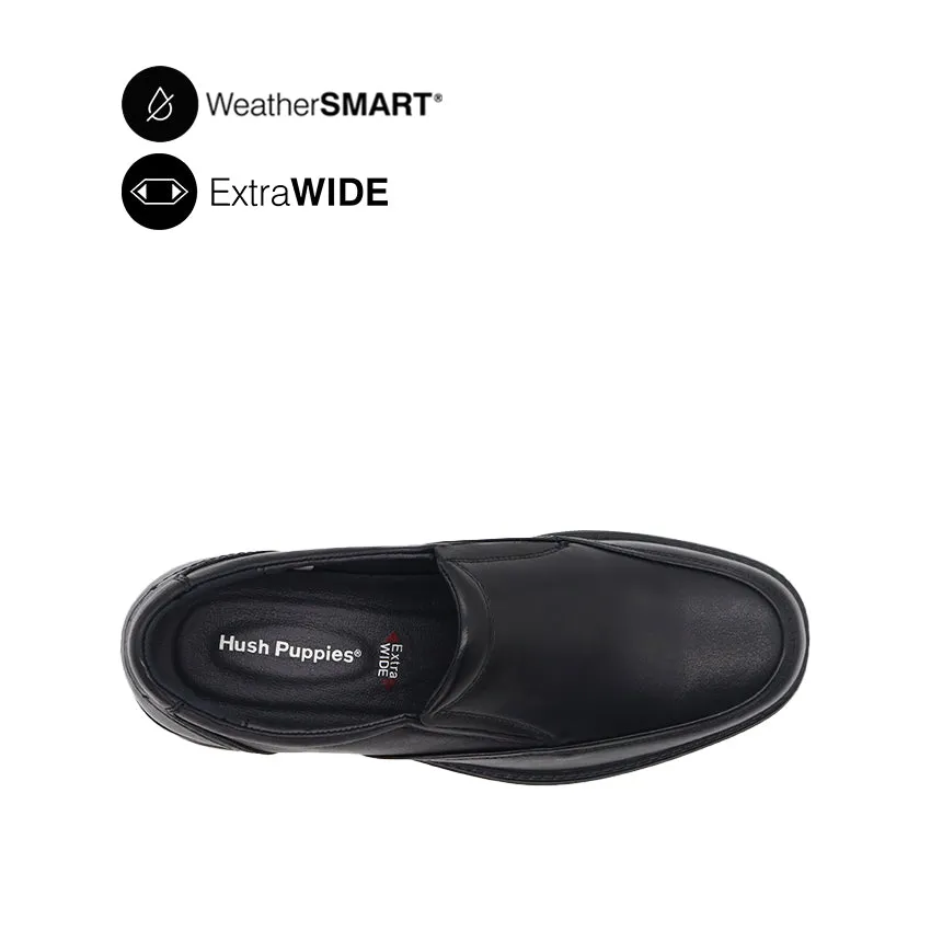 Sure! Here’s an optimized title for the e-commerce product:

Faddey Waterproof Black Leather Slip-On Shoes for Men – Stylish & Comfortable Everyday Footwear