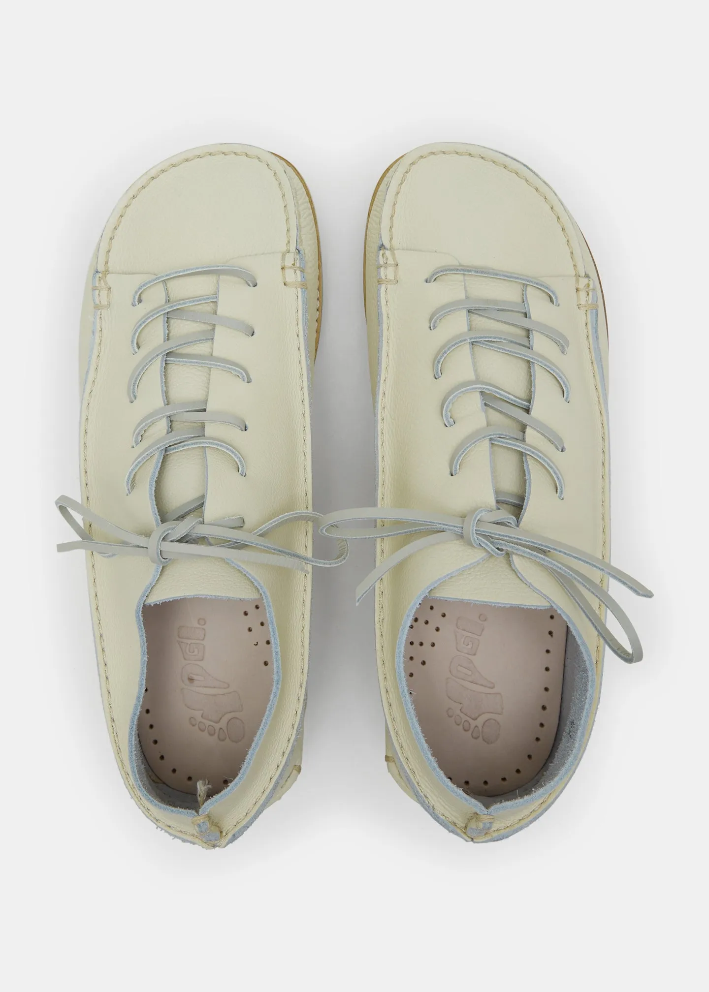 Finn III Tumbled Leather Shoe On EVA - Off White