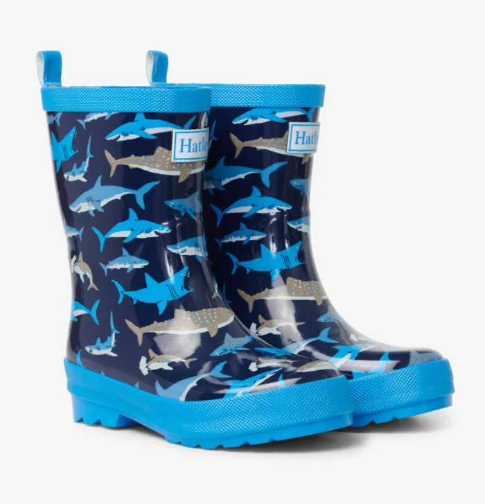 Hatley Shark School Rainboots