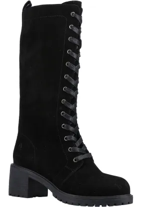 Hush Puppies Frankie Womens Leather Lace Up Boot