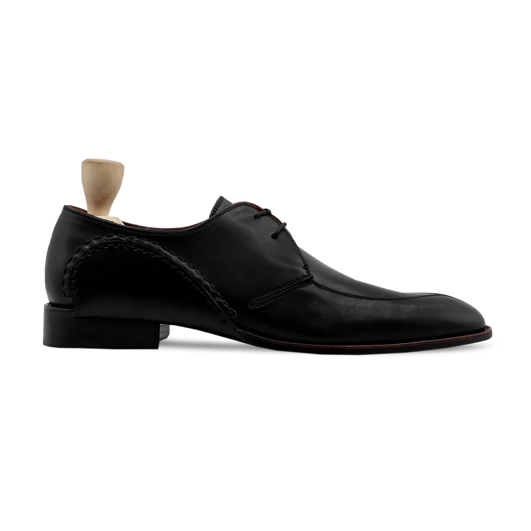 Jackson - Men's Black Calf Leather Derby Shoe