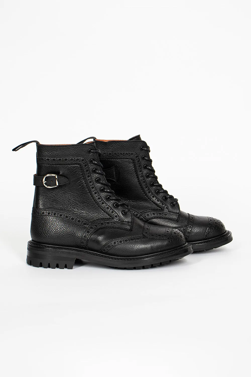 Maria Brogue Boots Black