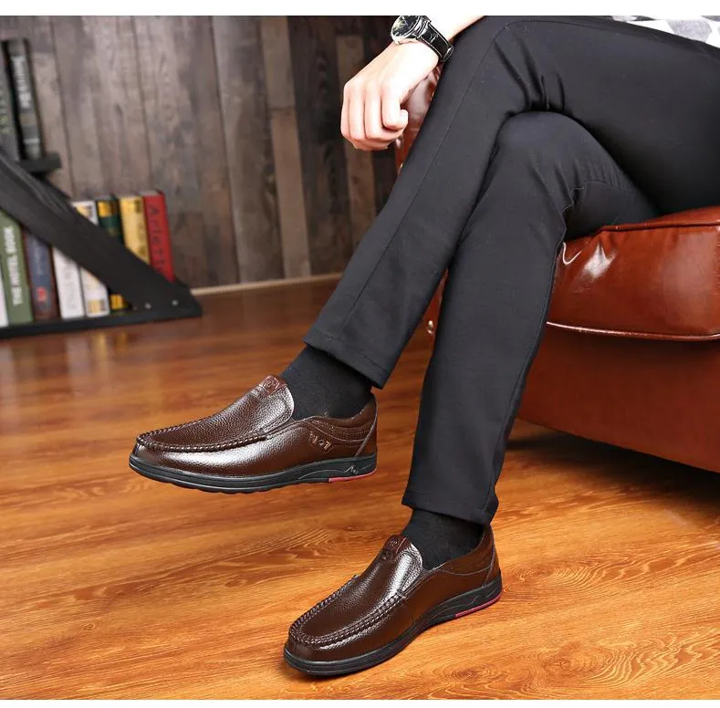 Men Leather Anti-slip Shoes