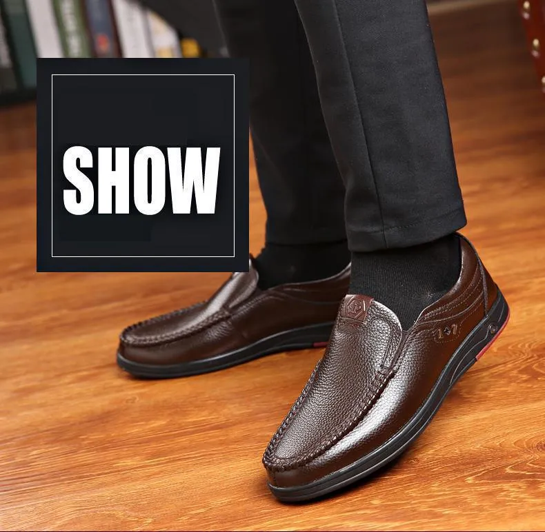 Men Leather Anti-slip Shoes