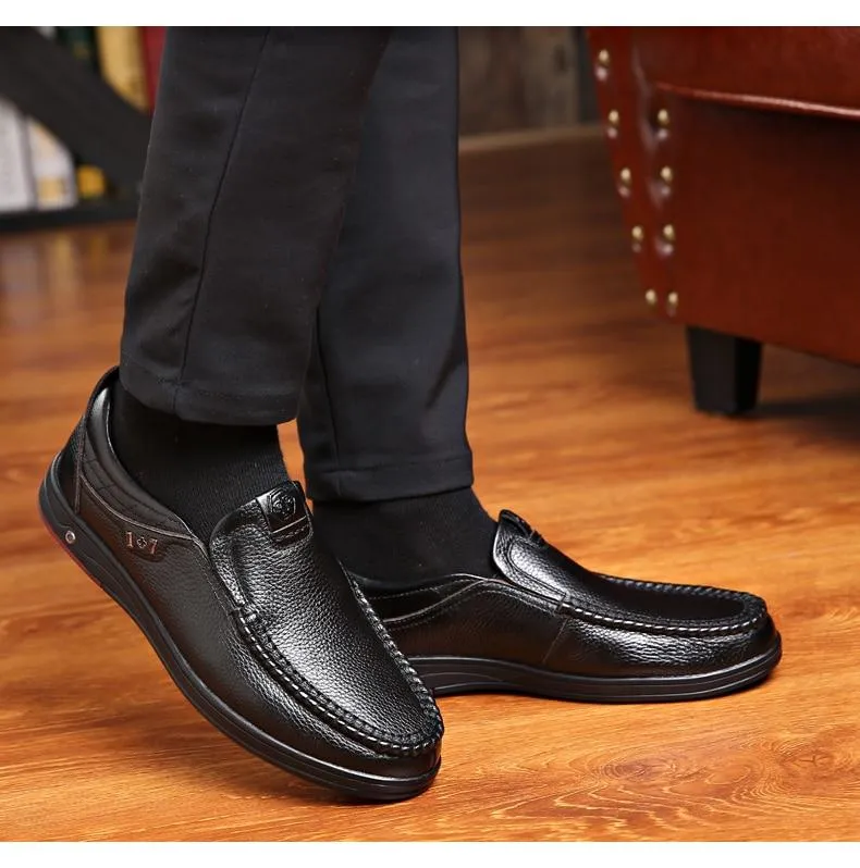 Men Leather Anti-slip Shoes