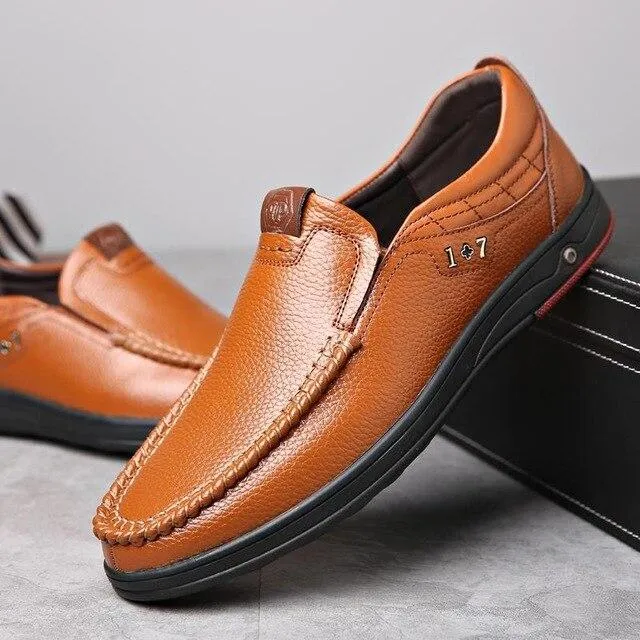 Men Leather Anti-slip Shoes