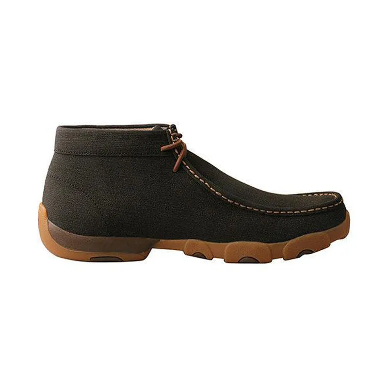 Men's Chukka Driving Moc Rubberized Brown