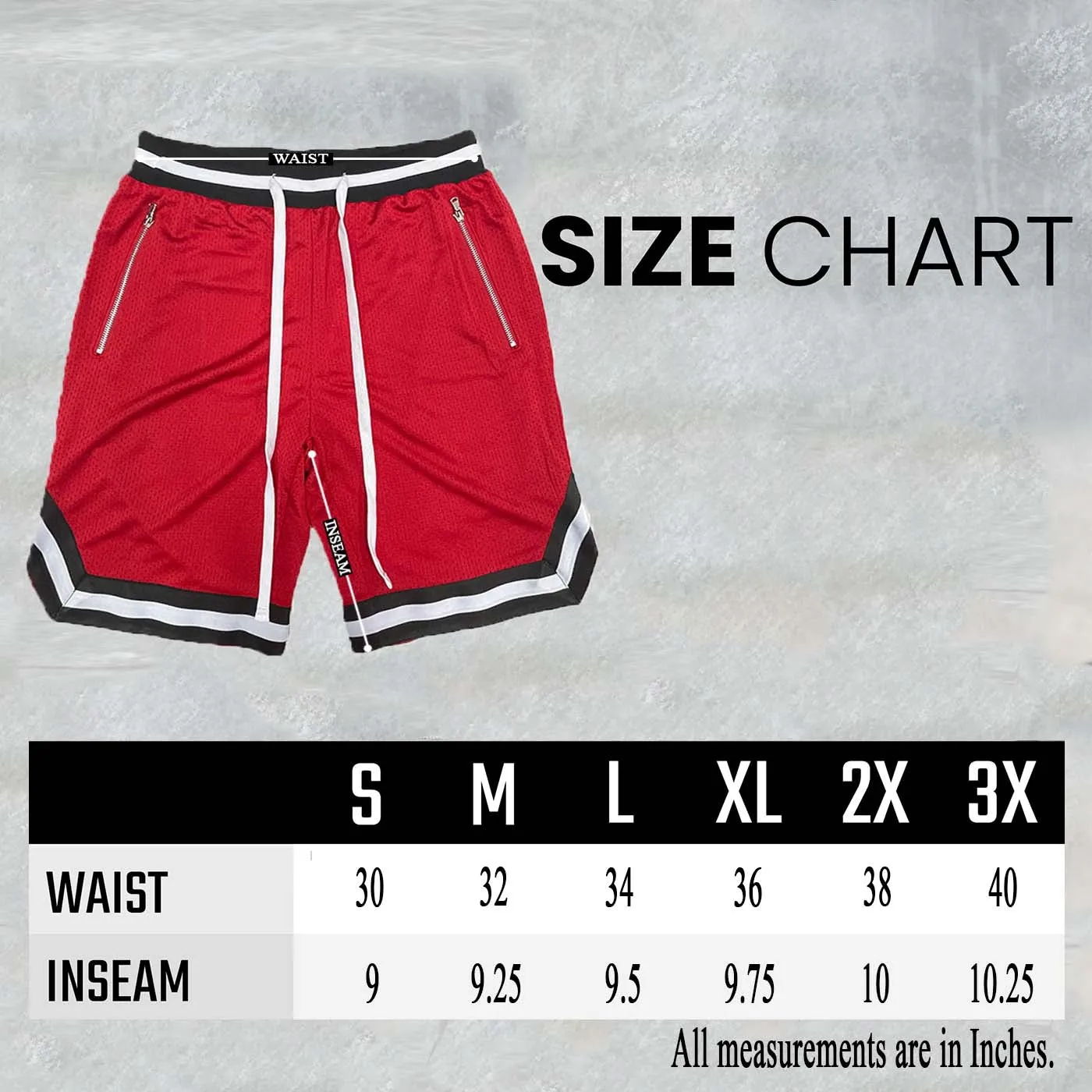 Mens Mesh Lined Basketball Shorts