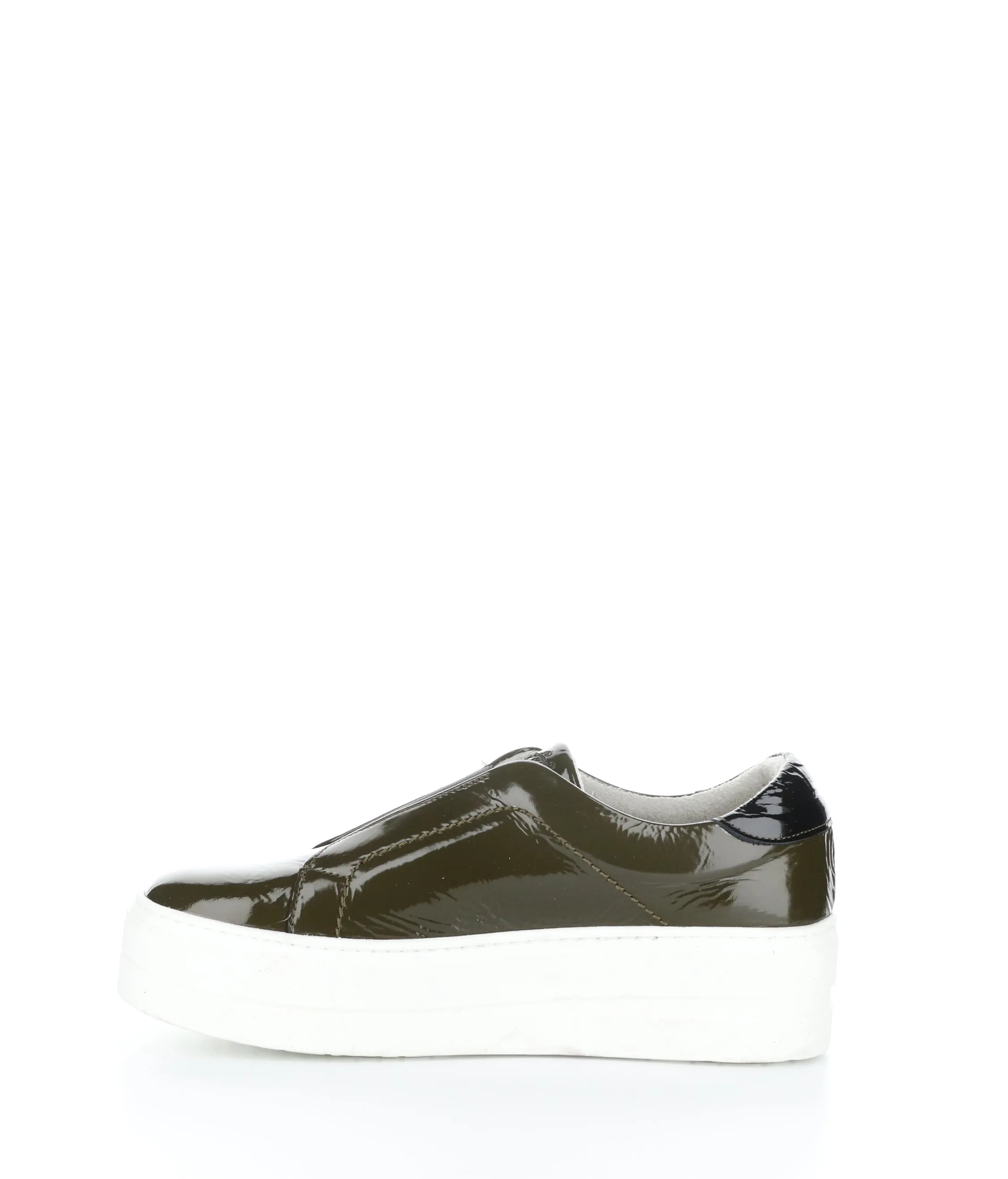 MONA OLIVE/BLACK Elasticated Shoes