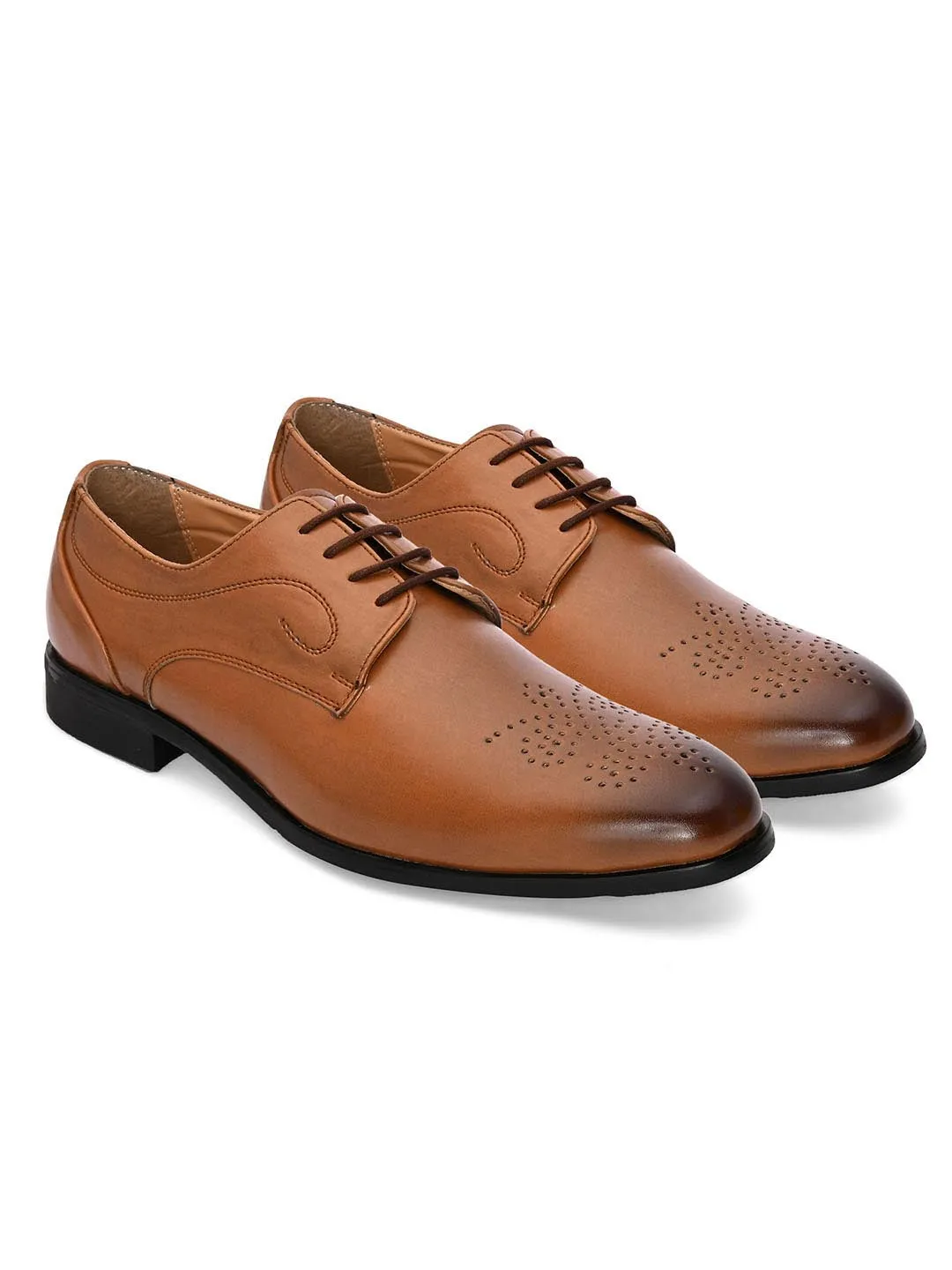 Nova Tan Derby Shoes