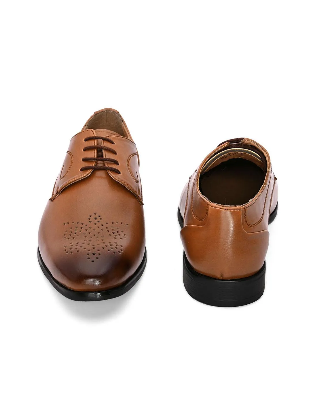 Nova Tan Derby Shoes