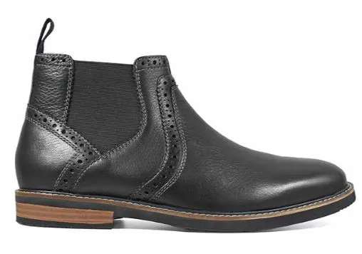 Nunn Bush “Otis” Men’s Black Plain Toe Chelsea Boot