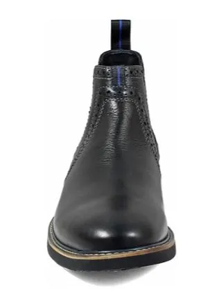 Nunn Bush “Otis” Men’s Black Plain Toe Chelsea Boot