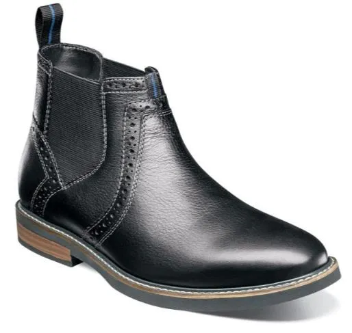 Nunn Bush “Otis” Men’s Black Plain Toe Chelsea Boot