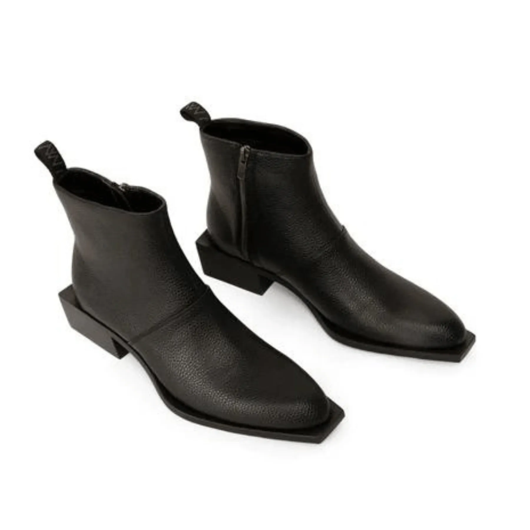 'Otis' men's vegan boots with edgy geometric outersole by Matt and Nat - black