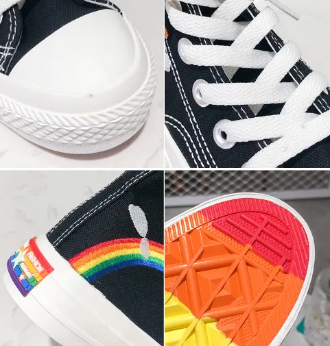 RAINBOW CANVAS SHOES BY81017